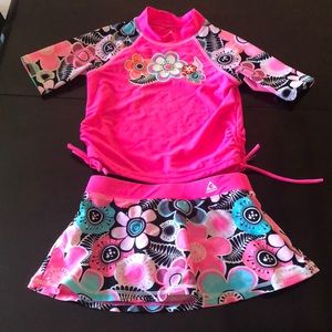 Girls rash guard bikini